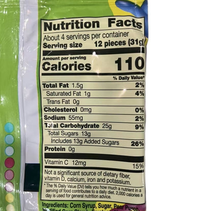 Super Sour Gushers Fruit Flavored Snack Packs (4.25oz each bag)
